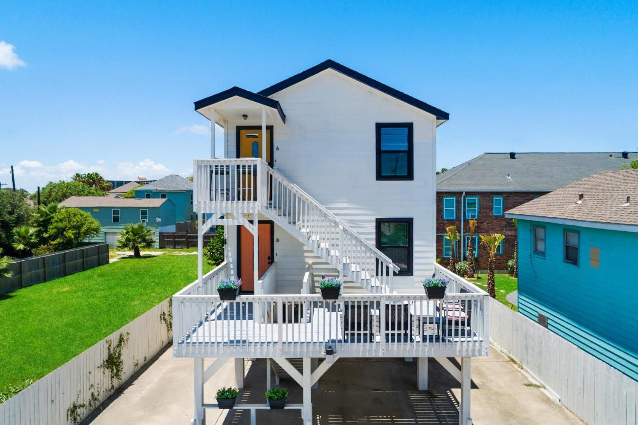 Soleil House - Unit C Villa Galveston Bagian luar foto